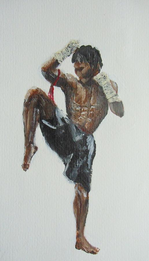 muay thai painting