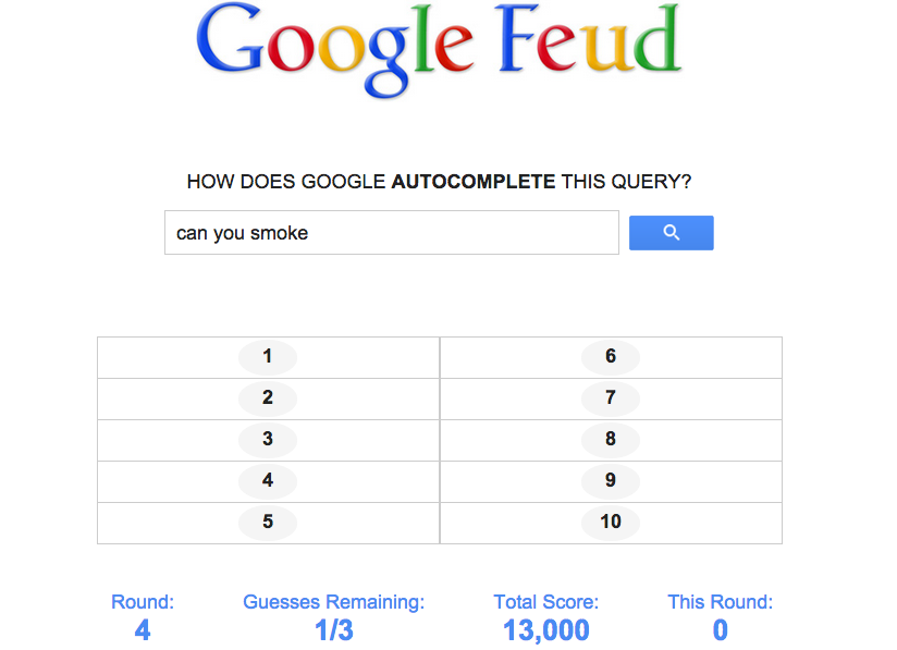 is it cool to be google feud answers