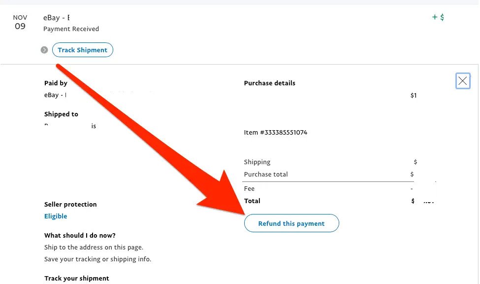 ebay partial refund