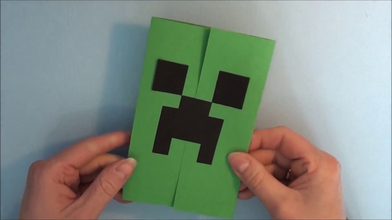 minecraft card birthday