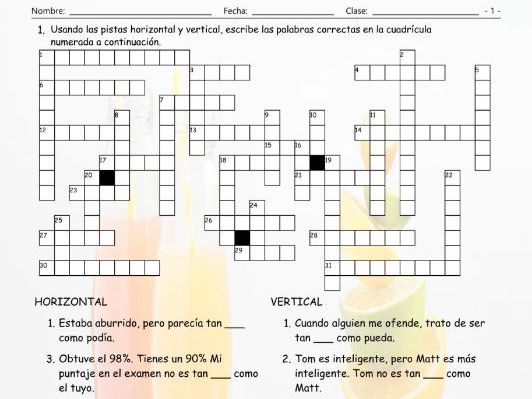 no mas crossword