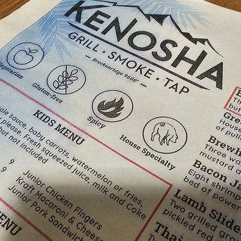 kenosha breck menu