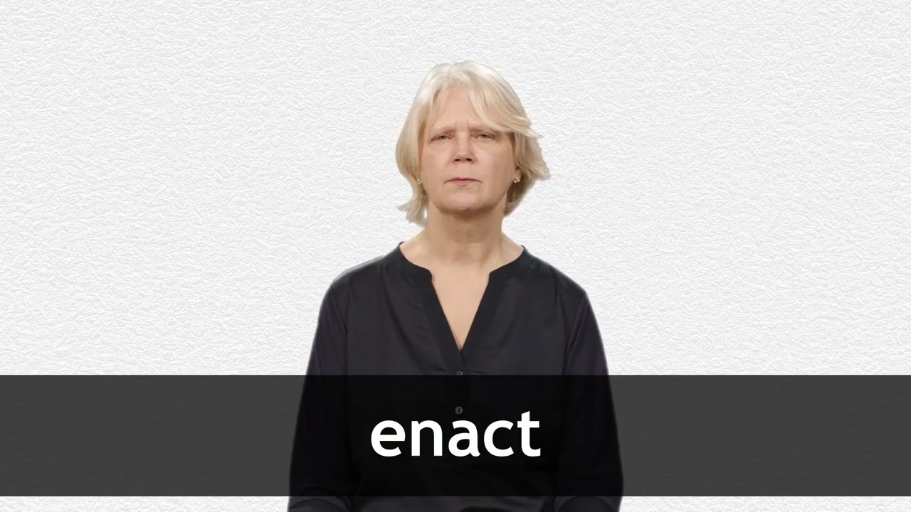 how to pronounce enact