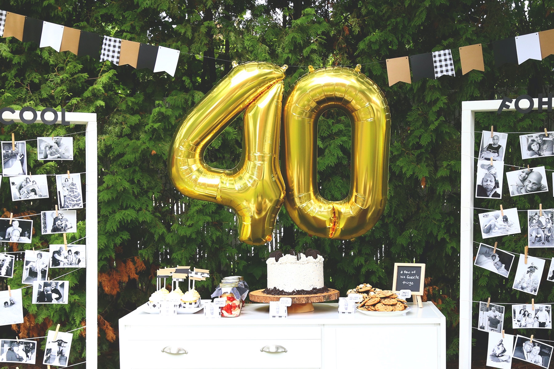 40th birthday decor