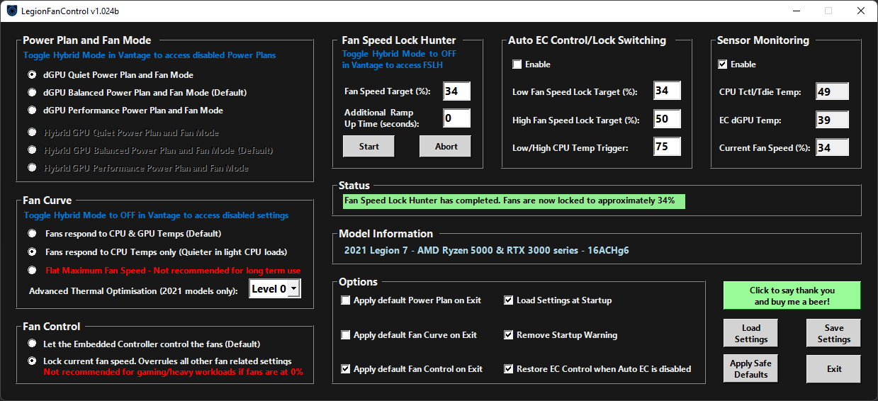 lenovo fan control