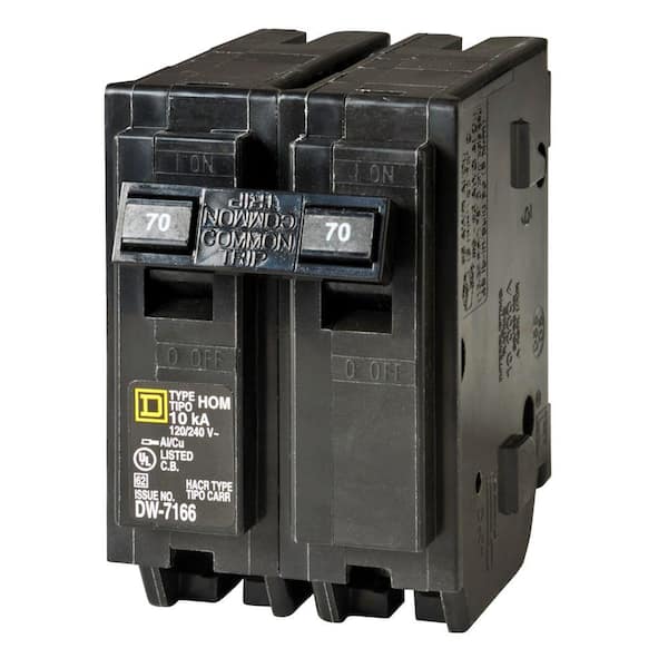 70 amp breaker 2-pole