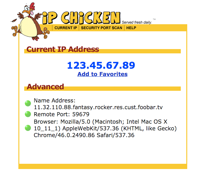 ipchicken ip address