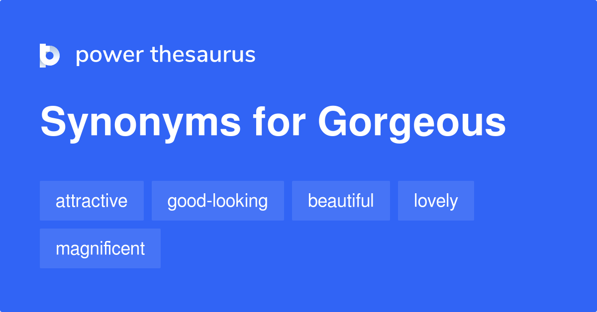gorgeous thesaurus