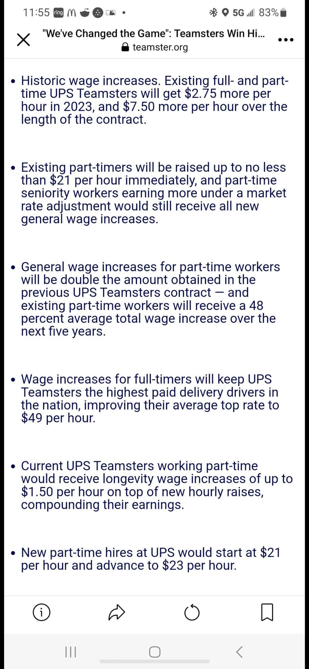 ups hourly salary