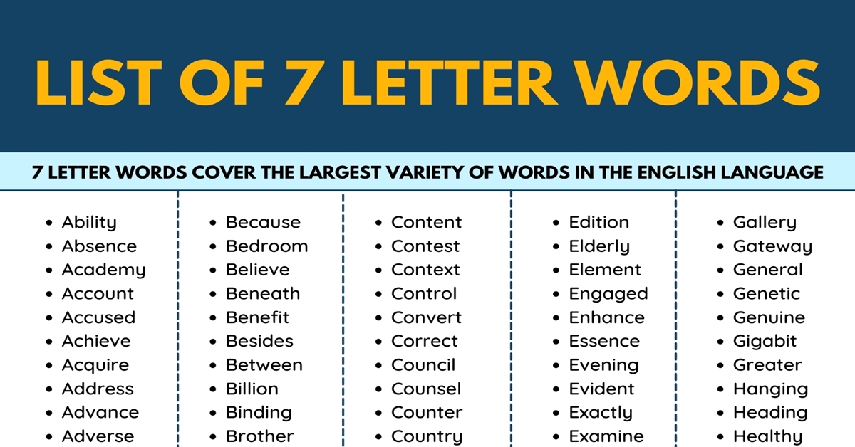 7 letter word finder