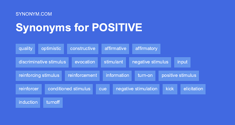 positive thesaurus