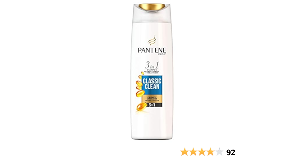 pantene shampoo 225ml 3 in 1 classic clean