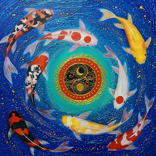 koi fish painting