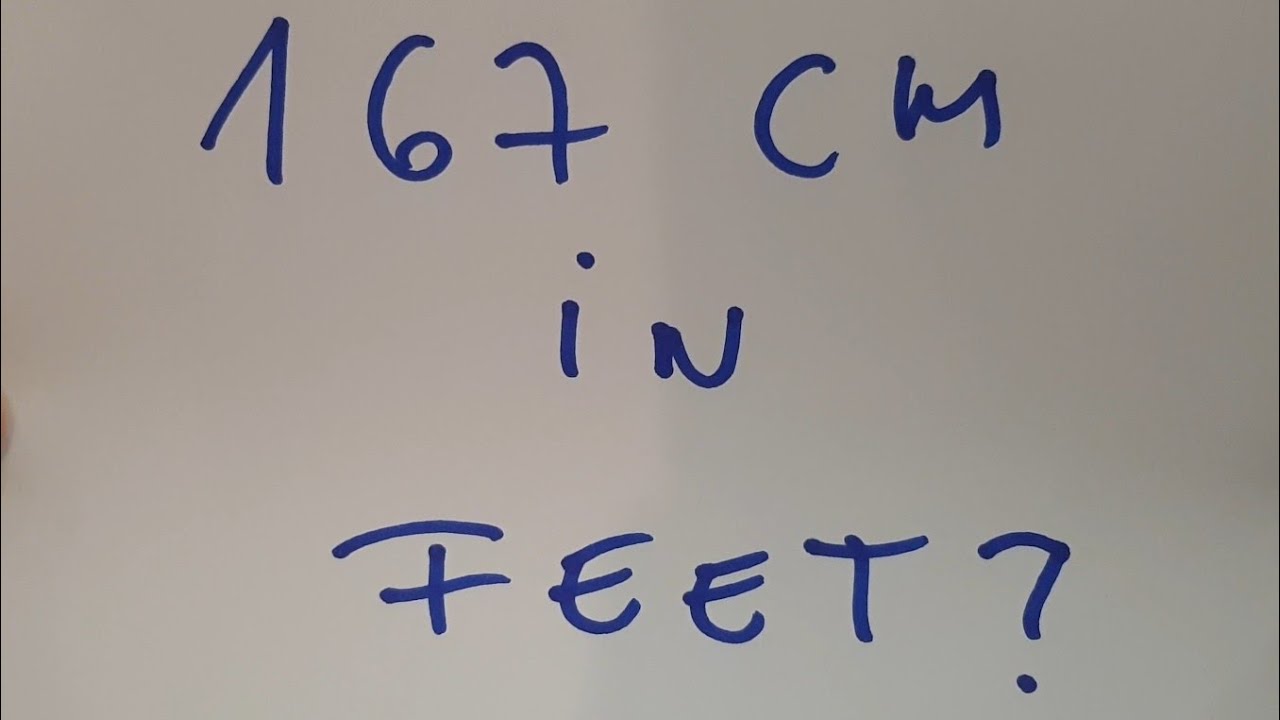 167.5cm in feet