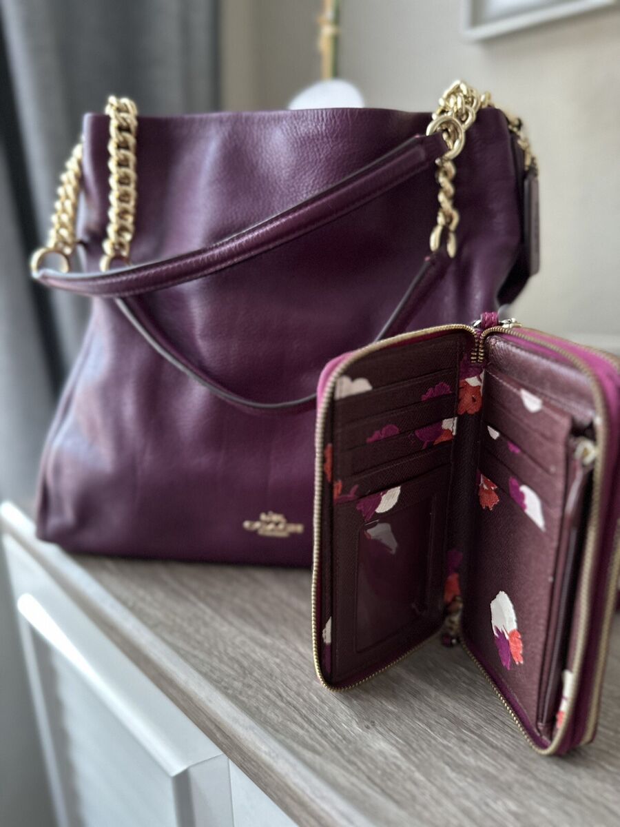 coach purple bag