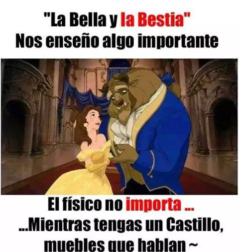 memes la bella y la bestia