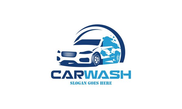 creative car wash logo