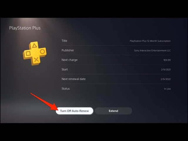 how to stop playstation plus subscription
