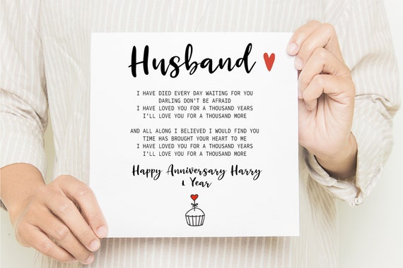 anniversary cards for husband