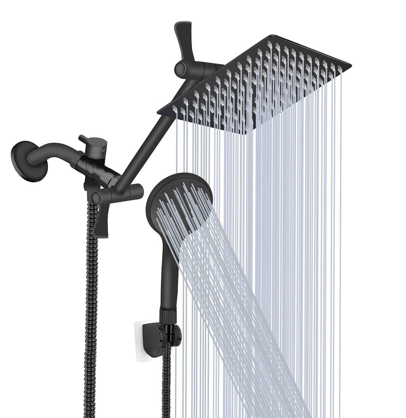 rain shower head and handheld combo