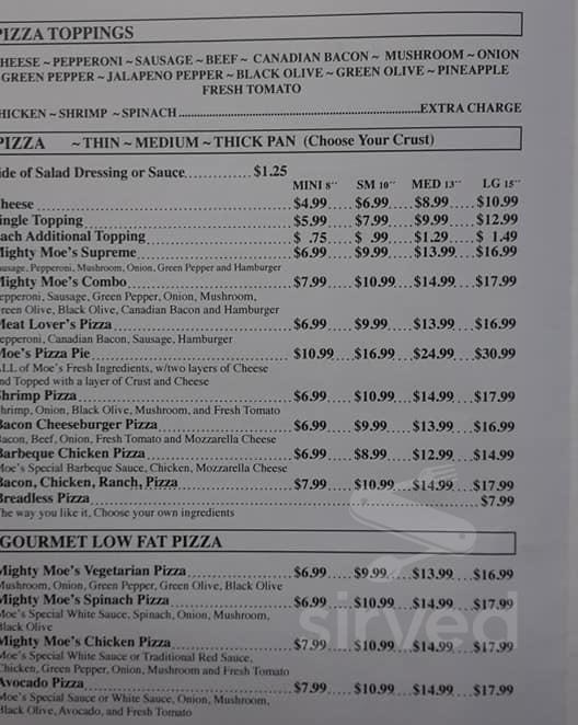 moes pizza white oak menu