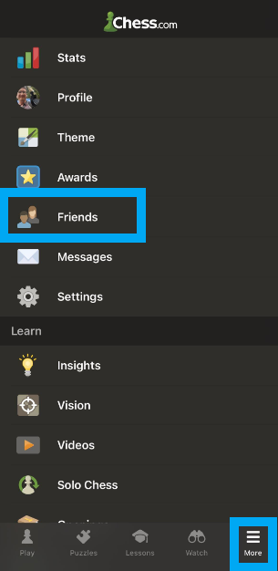 how to add friends on chess.com