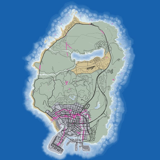 grand theft auto v map