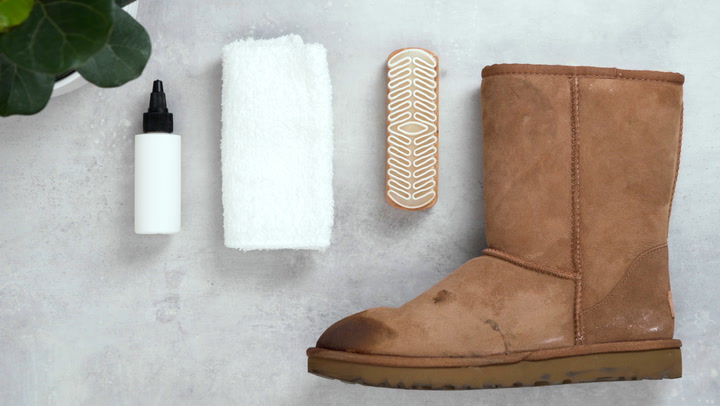 how to get water marks out of uggs