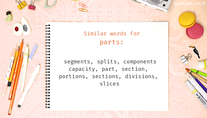 another word for parts