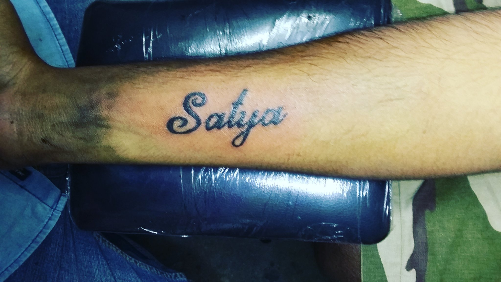 satya name tattoo design