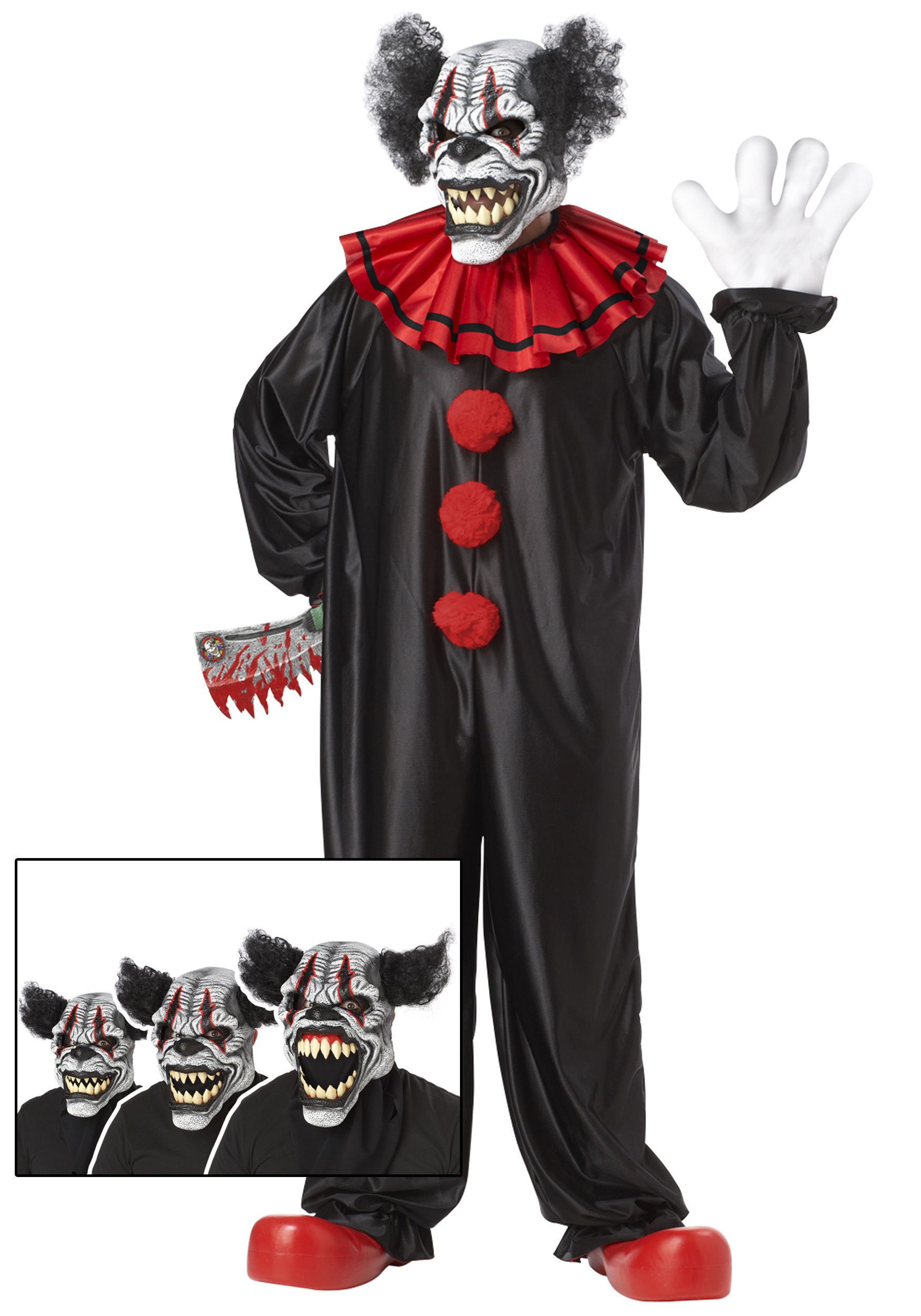 horror clown suit