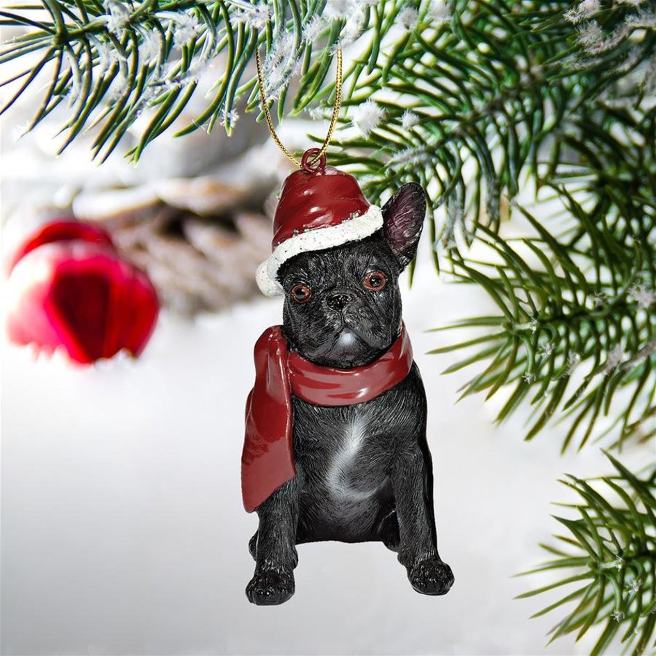 french bulldog christmas ornaments