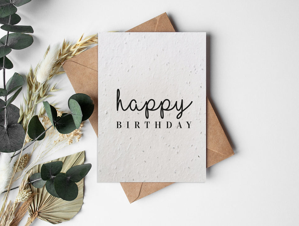 white paper greeting card