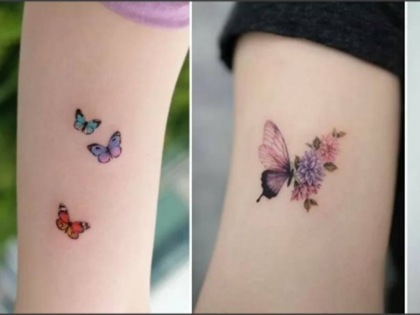 tatuajes pequeños de mariposas para mujeres