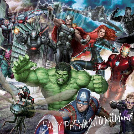 avengers wall mural