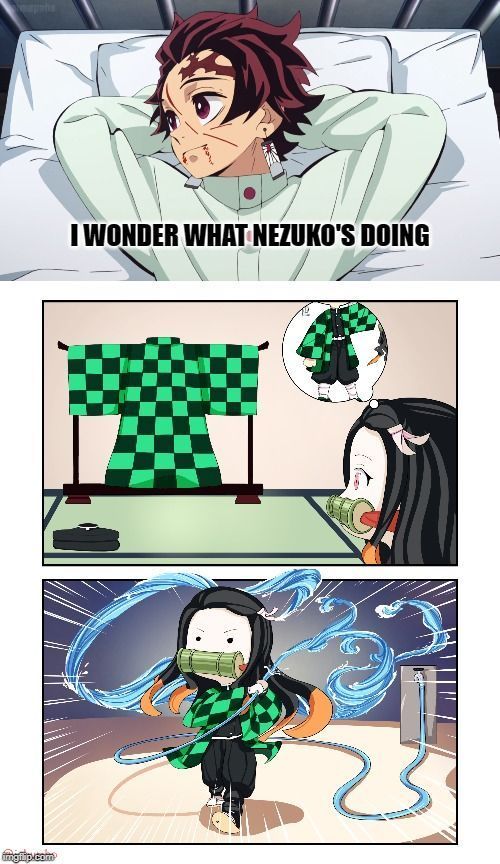 demon slayer nezuko meme