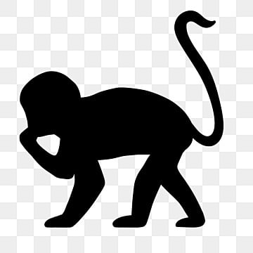 monkey silhouette png