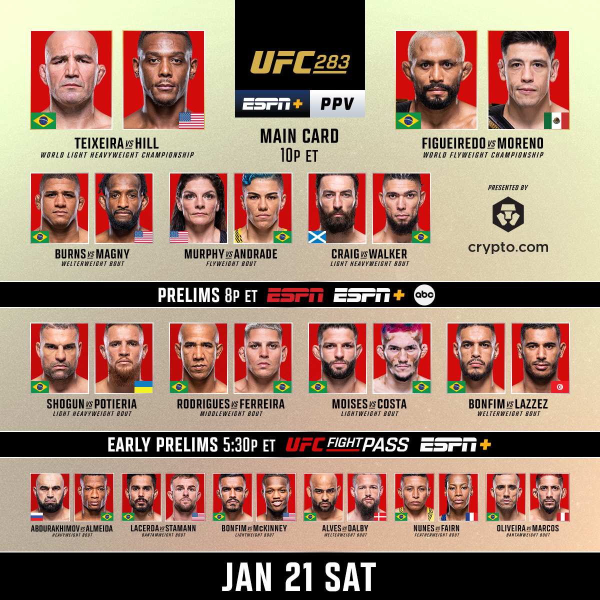 ufc upcoming cards 2023