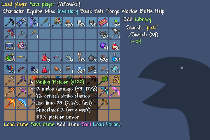 terraria ingame inventory editor