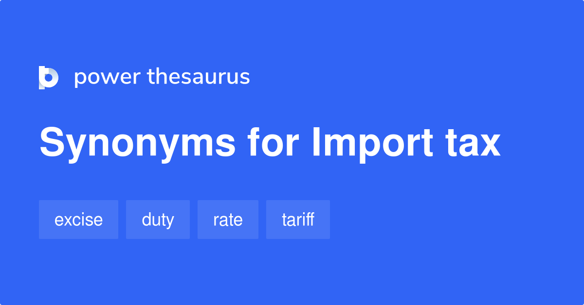 tariff synonym