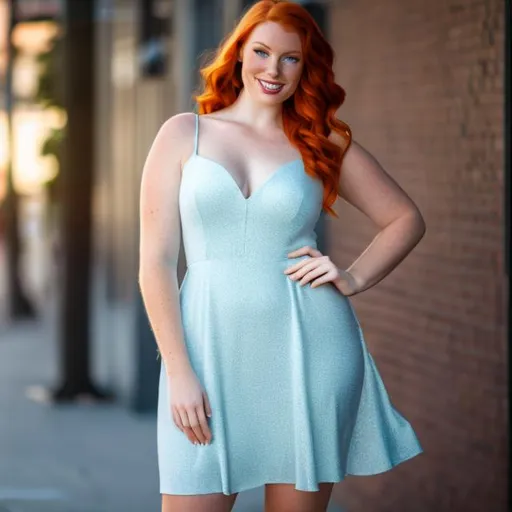 curvy red head