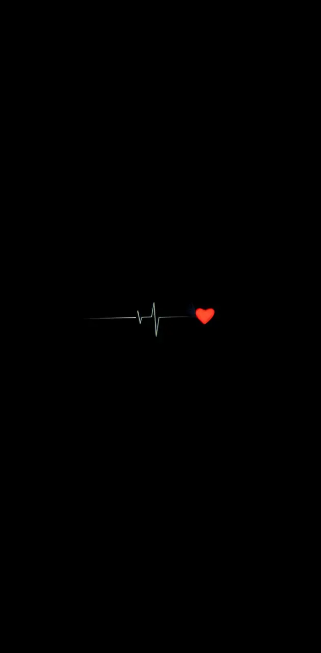 black heartbeat wallpaper hd