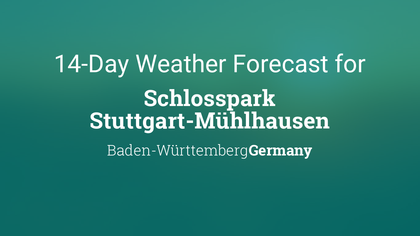 weather in stuttgart 14 days