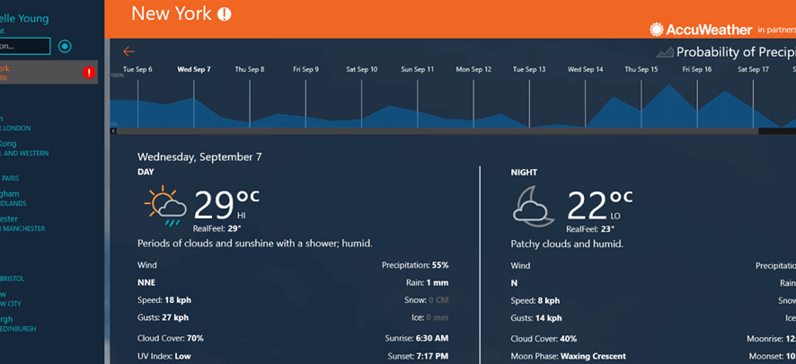 accu weather edinburgh