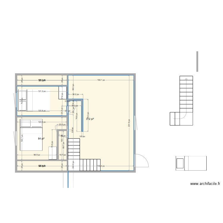 plan chalet 20x24