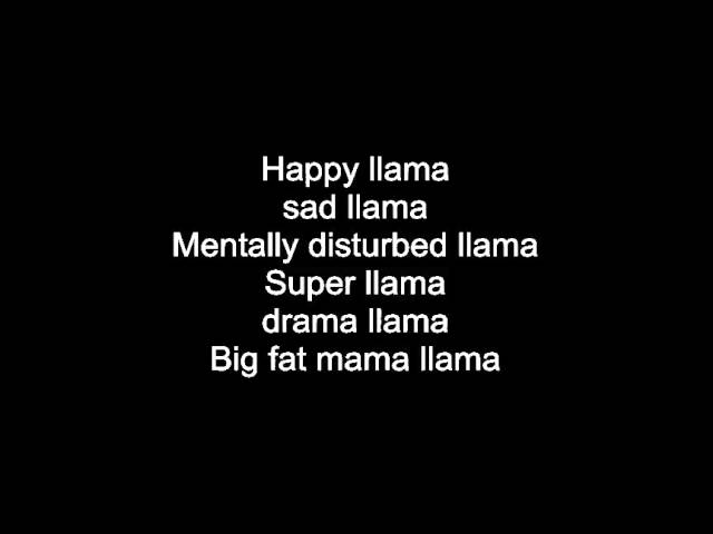 happy llama sad llama lyrics