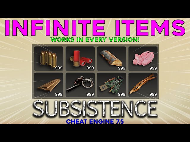 subsistence cheat