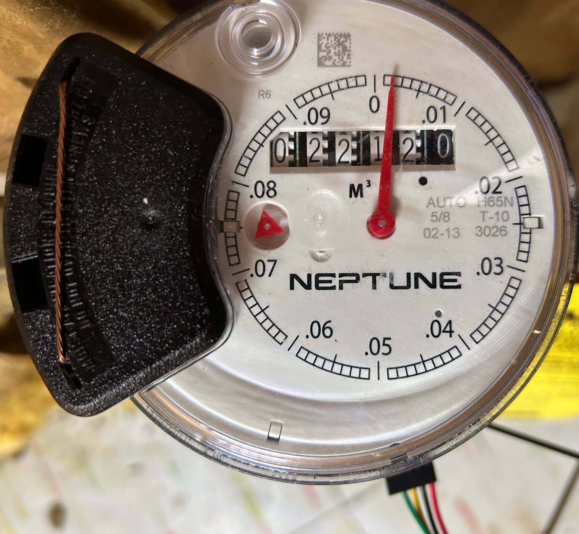 read neptune water meter