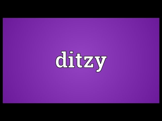 define ditzy