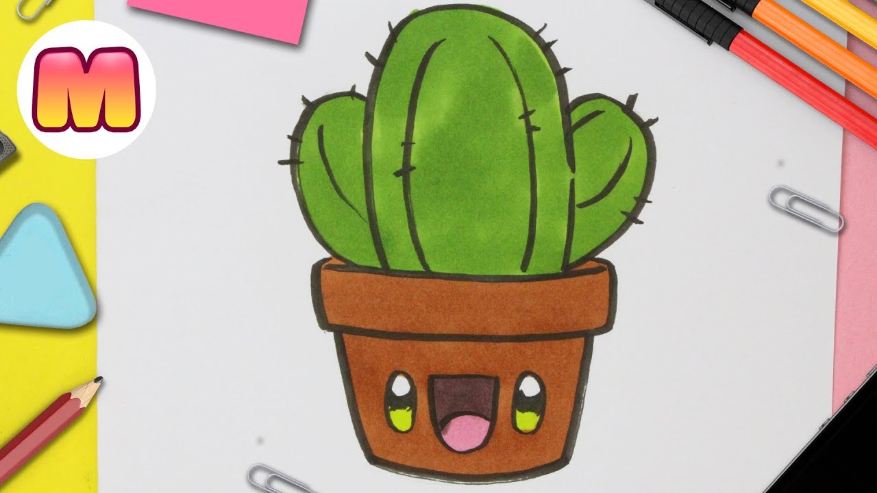 cactus dibujo facil